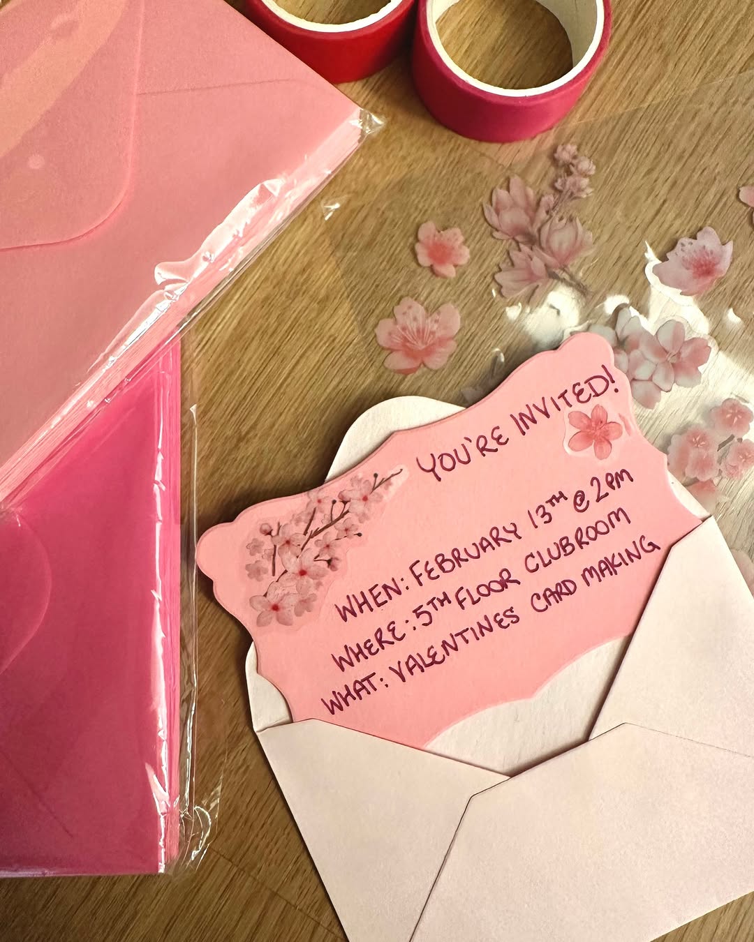 You're invited \ud83d\udc8c\u2728\n\nJoin us on February 13th at 2PM in the 5th Floor Clubroom for Valentine's card making! Stop by, get creative, and make something sweet for someone special (or yourself \ud83d\udc95).\n