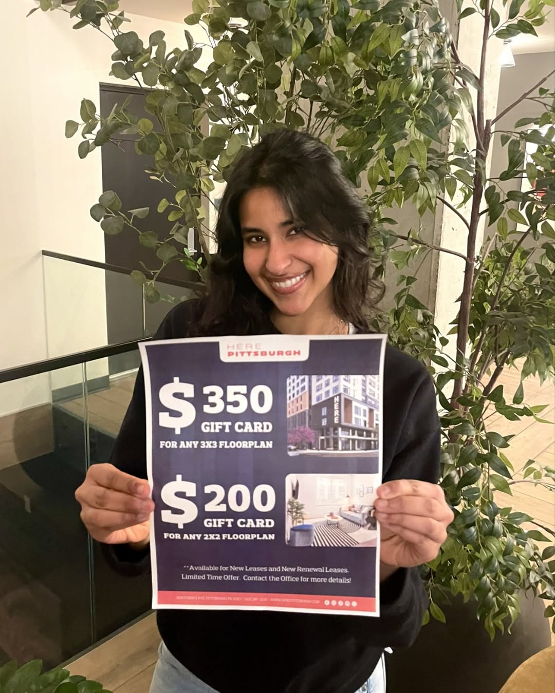 Okay but free money with your new home??\n\nFor a LIMITED time only:\n\ud83c\udfe0 Sign for any 3x3 floorplan \u2192 $350 Gift Card\n\ud83c\udfe0 Sign for any 2x2 floorplan \u2192 $200 Gift Card\n\nDon't wait... start your next chapter HERE!!\n\n