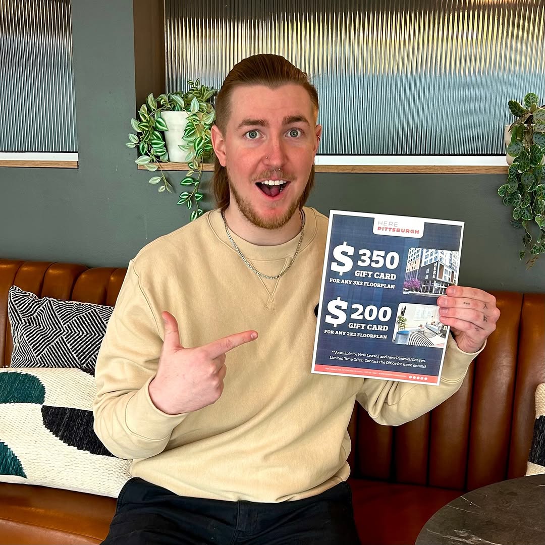 $350 Dollars?! Yeah, we're shocked too! \u26a1\ud83d\udcb8\n\nWe're spotlighting our floorplans \u2013 AND sweetening the deal...\n\nSign for any 3x3 Floorplans for a $350 gift card!\nSign for any 2x2 Floorplans for a $200 gift card!\n\nCall our office for me details or stop by our office to see what HERE is all about. \ud83c\udfe0\ud83d\udd11\n\n