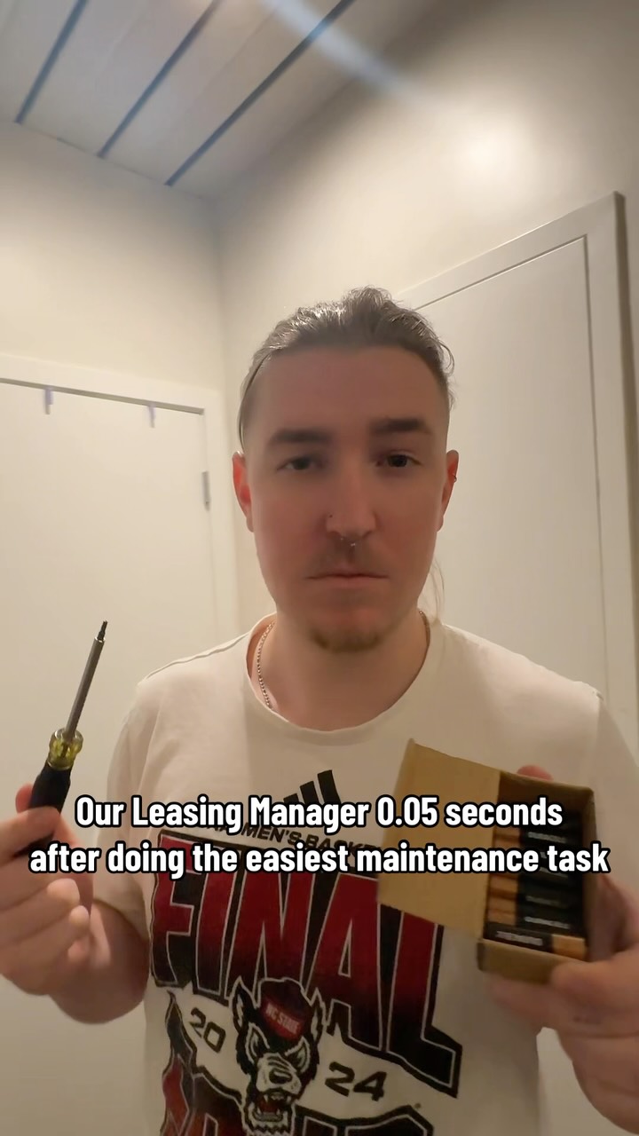 Guys he actually thinks he's Maintenance now Our *actual* Ma…