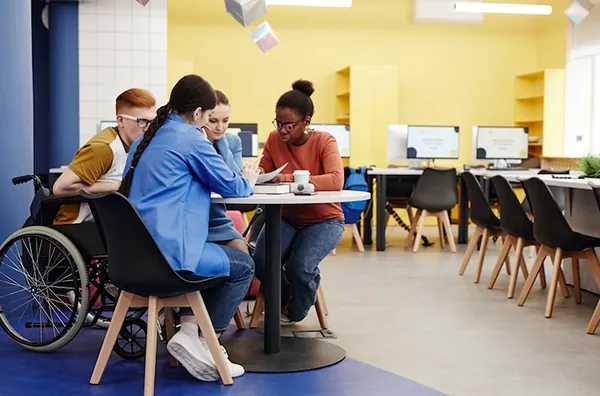 Study solo or with friends in the Co-Working Space