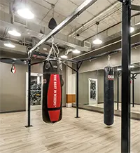 Blow off some steam and work on your punch in the Boxing Room