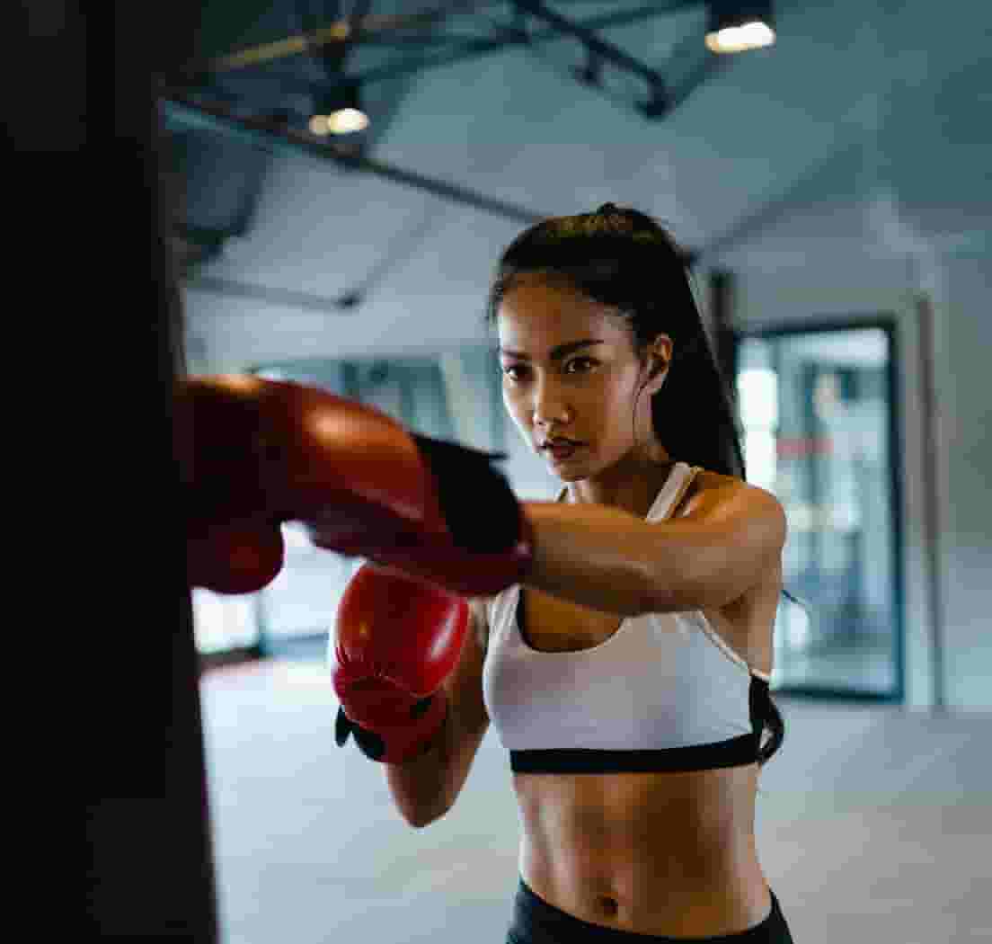 Clear your head and work on your jab in the Boxing Room