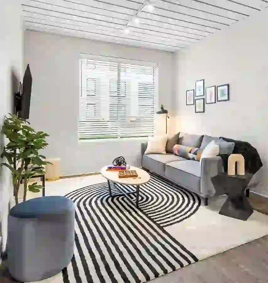 For game days and movie nights, TVs included in all apartments